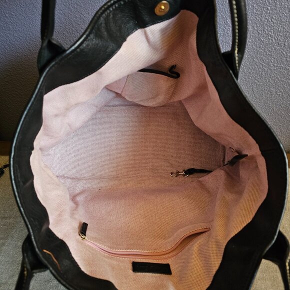 Dooney & Bourke Black Pebbled Leather Tote Bag - Picture 4 of 4